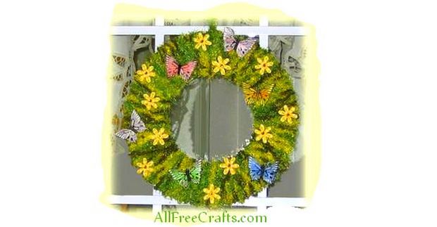 easy homemade spring wreath