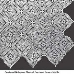 square motif bedspread