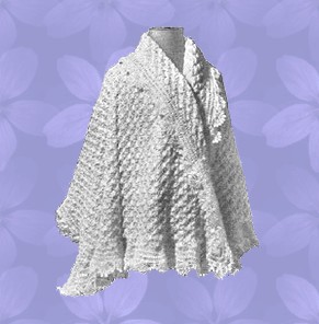 vintage crochet shawl