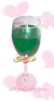 Wine Glass Gel Candles