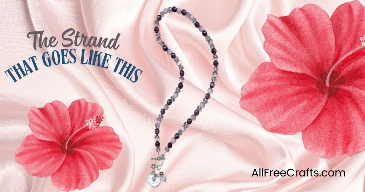 the strand that goes like this diy necklace