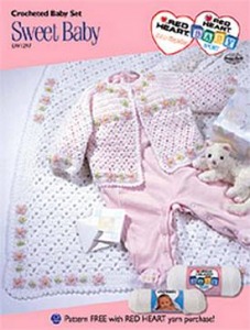 crocheted baby layette
