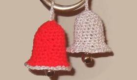 crocheted christmas bells