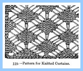 Victorian knitted curtains