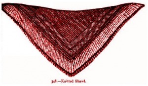 Victorian knitted shawl