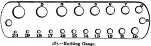 knitting gauge