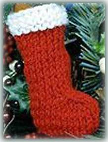 mini Christmas stocking ornament