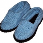 crocheted moccasin slippers