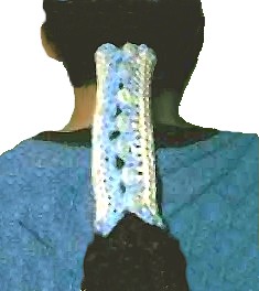 crocheted ponytail tube
