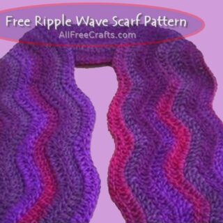 ripple wave scarf pattern