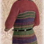 vintage knitting striped wool tuxedo