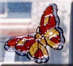 faux stained glass window clings