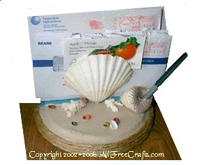 seashell mail organizer