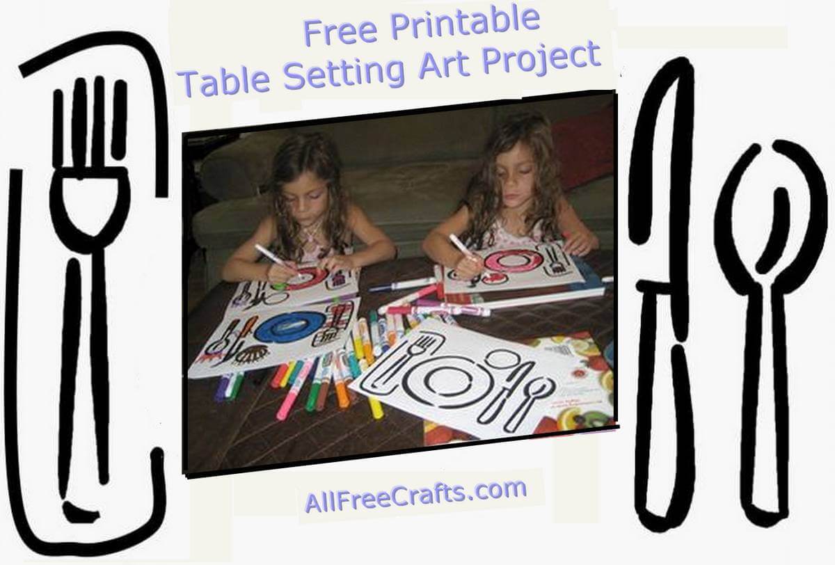 placemat coloring art project