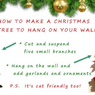 Christmas wall tree banner