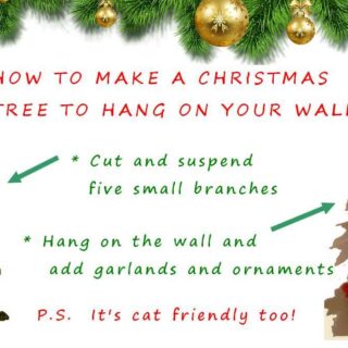 Christmas wall tree banner