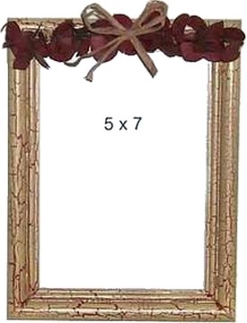 crackled finish picture frame