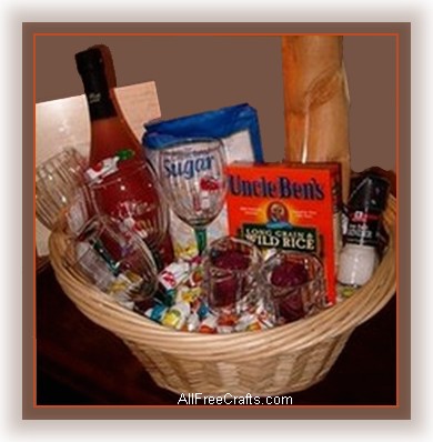 new home blessings basket with symbolic gifts