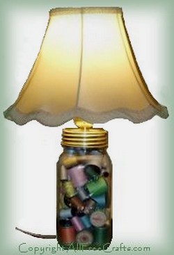 mason jar lamp