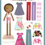 free printable African American paper doll