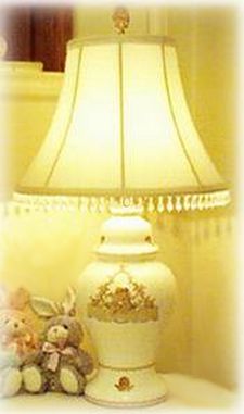 shabby sweet sticker lamp