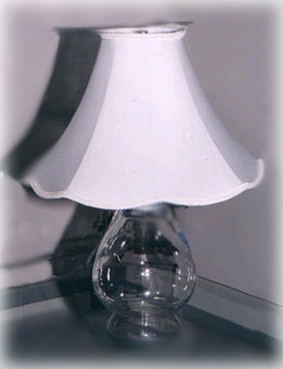 lamp made from a vase