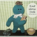 glove doll made from a pair of knit gloves