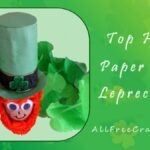 close up of completed top hat paper roll leprechaun