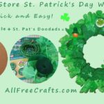 St. Patrick's Day DIY dollar store wreath