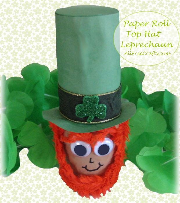 paper toilet roll top hat leprechaun