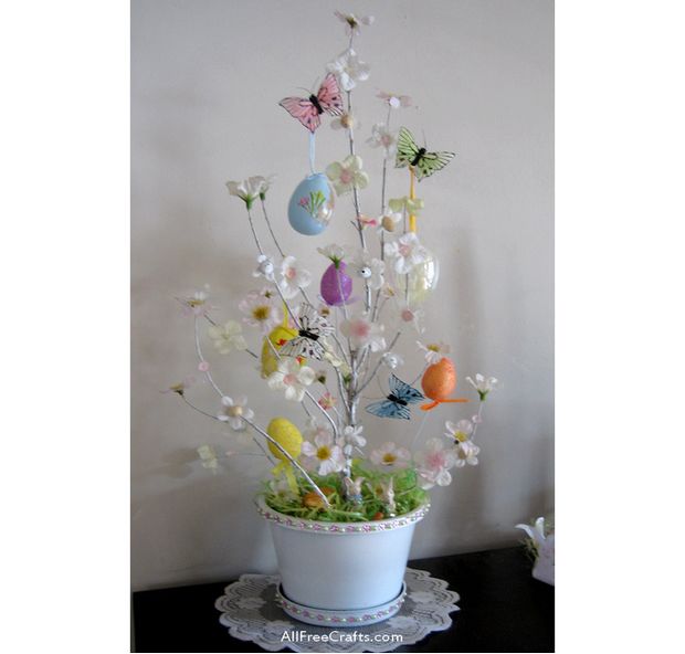 homemade Easter Tree