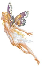 flying fairy with butterfly wings