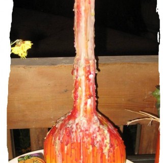 halloween drip candle