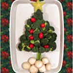 Christmas tree vegetable platter