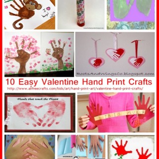 10 Easy Valentine Hand Print Crafts