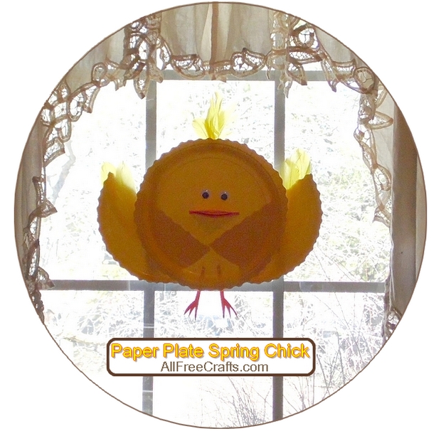 Paper Plate Spring Chick