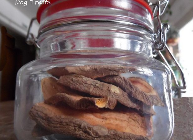 dried sweet potato dog treats