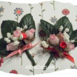 homemade Valentine rosebud posies