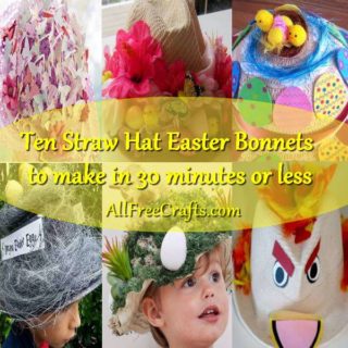 ten straw bonnet ideas to make in 30 minutes or less