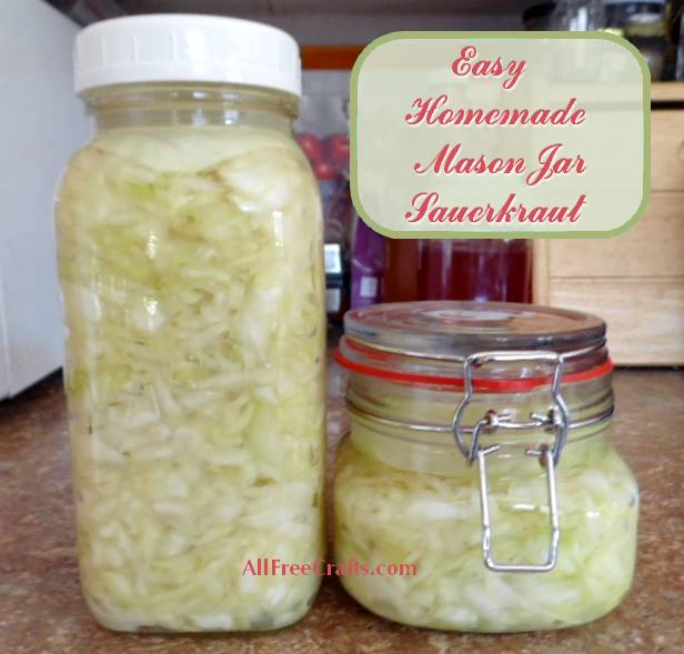 mason jar sauerkraut