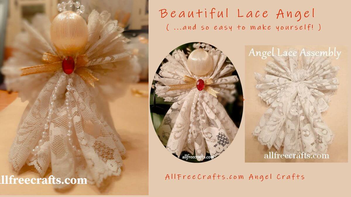 lace angel, angel assembly, banner