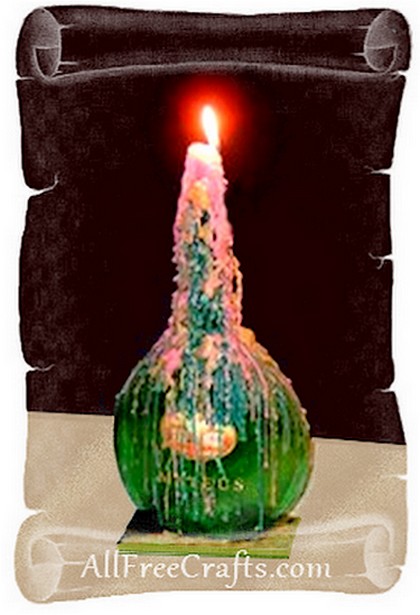 wine bottle drip candle holder