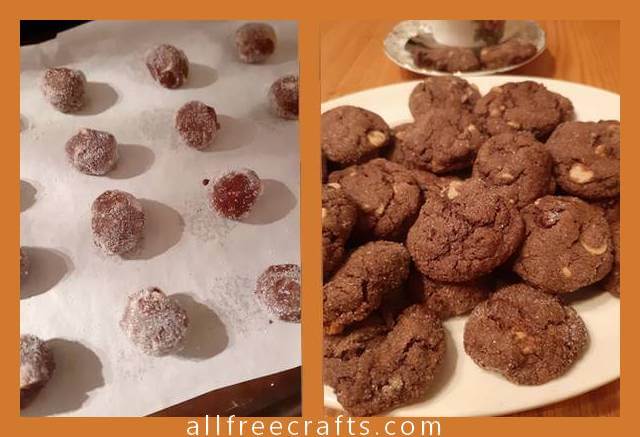 salted caramel pecan cookie dough and cookies