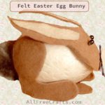 felt Easter egg bunny