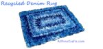 Recycled Denim Rug - Free Sewing Pattern