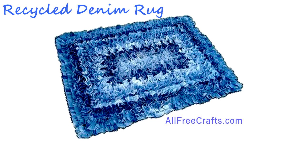 Recycled Denim Rug Free Sewing Pattern
