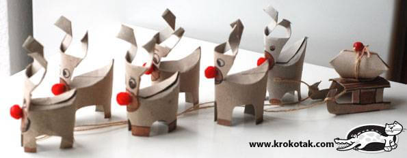 Rudolph Toilet Paper Roll Craft