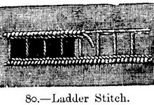 ladder stitch