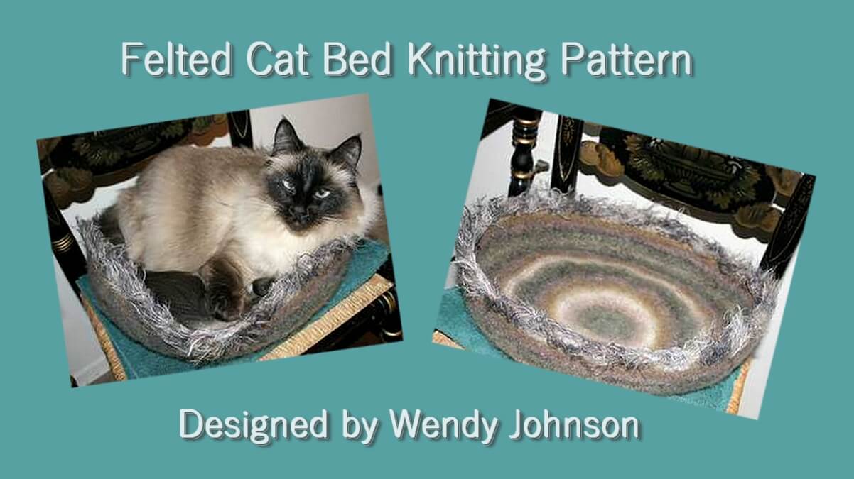 felted cat bed knitting pattern