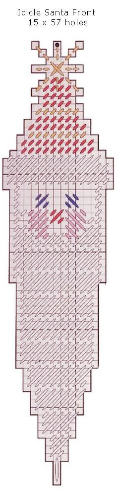 icicle santa front pattern
